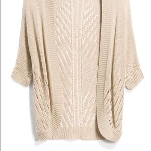 Open stitch cardigan.
